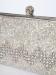Navriti Clutch Purse - fully beaded in silver with striking diamantes featuring on the front - My Darling Jeannie